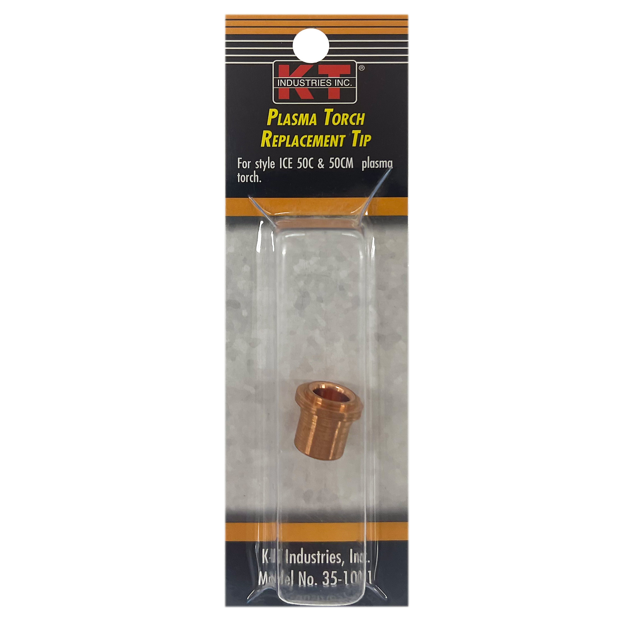 K-T Industries Plasma Torch Replacement Tip — Fits ICE 50C/50CM, Model# 35-1001